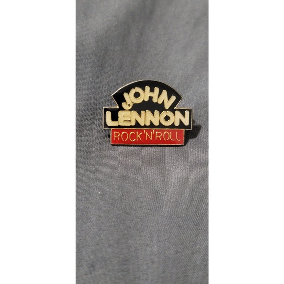 Vtg The Beatles JOHN LENNON Rock 'N' Roll Promotional Lapel Pin - Picture 1 of 2